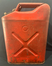 Vintage Usmc 5 Gallon Red Metal Jerry Can 5l Dot 20-5-76 - Empty