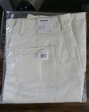 Brand New Sonoma High Rise Wide Leg Stretch White Women's Pants Size 14.