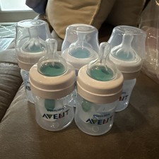 5 Phillips Advent Anti-Colic Baby Bottles 4oz...