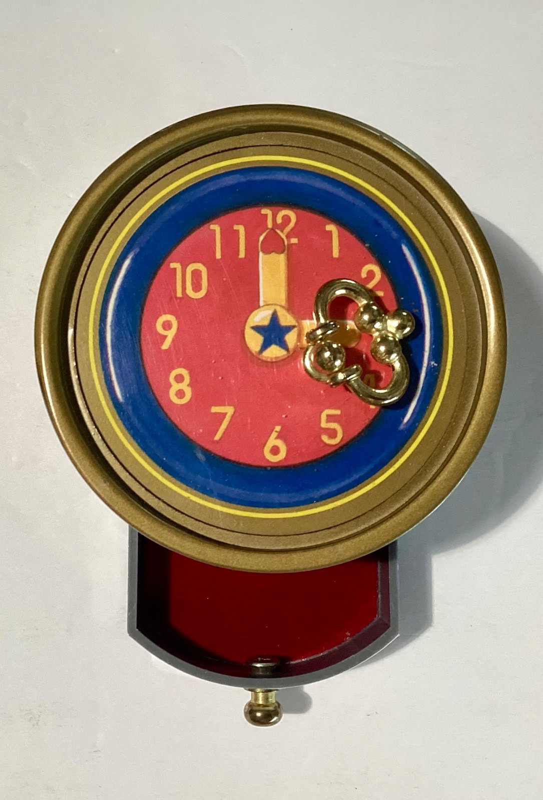 Vintage 1994 Koji Murai Sankyo Round Keepsake Music Box With Drawer - Working