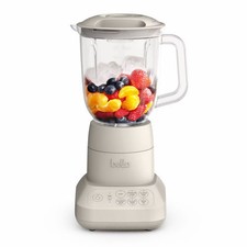bella Flip and Store Blender Oatmilk: 10-Speed Countertop Blender, 48oz