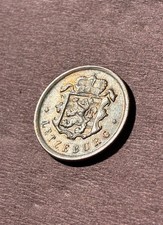 1954 Luxembourg 25 Centimes Letzebuerg First Year Aluminum Issue XF+ Luster