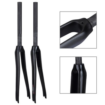 EC90 1-1/8'' 700C Front Fork Road Bike Rigid Bicycle Cycling Carbon Fiber Forks