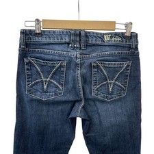 Kut From The Kloth Catherine Boyfriend Denim Jeans Rolled Hem Dark Wash Womens 4