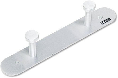 Панель для крепления гвоздей Safco Nail Head - 2 крючка - Вместимость 9,07 кг - 1 Размер - Алюминий