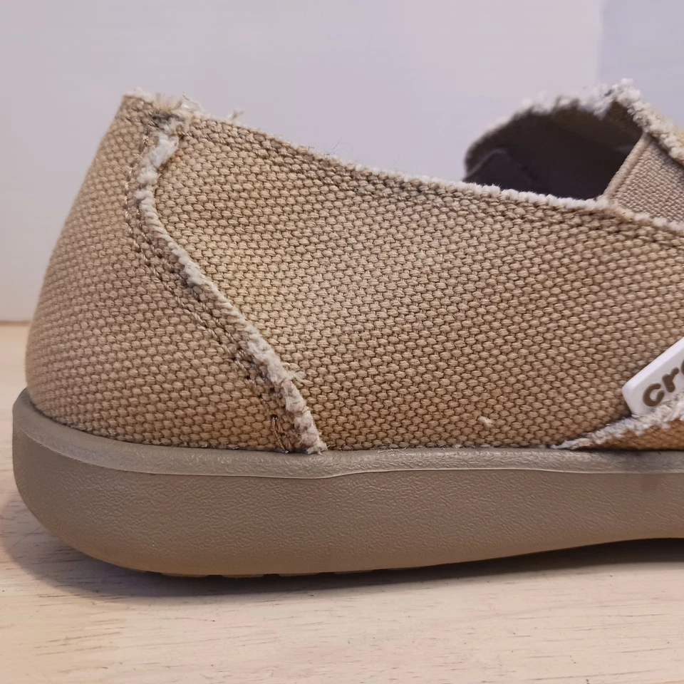 Crocs Santa Cruz Zapatos Mocasines Sin Cordones Caqui Para Hombre Talla 7 10128 Foto 2 de 4