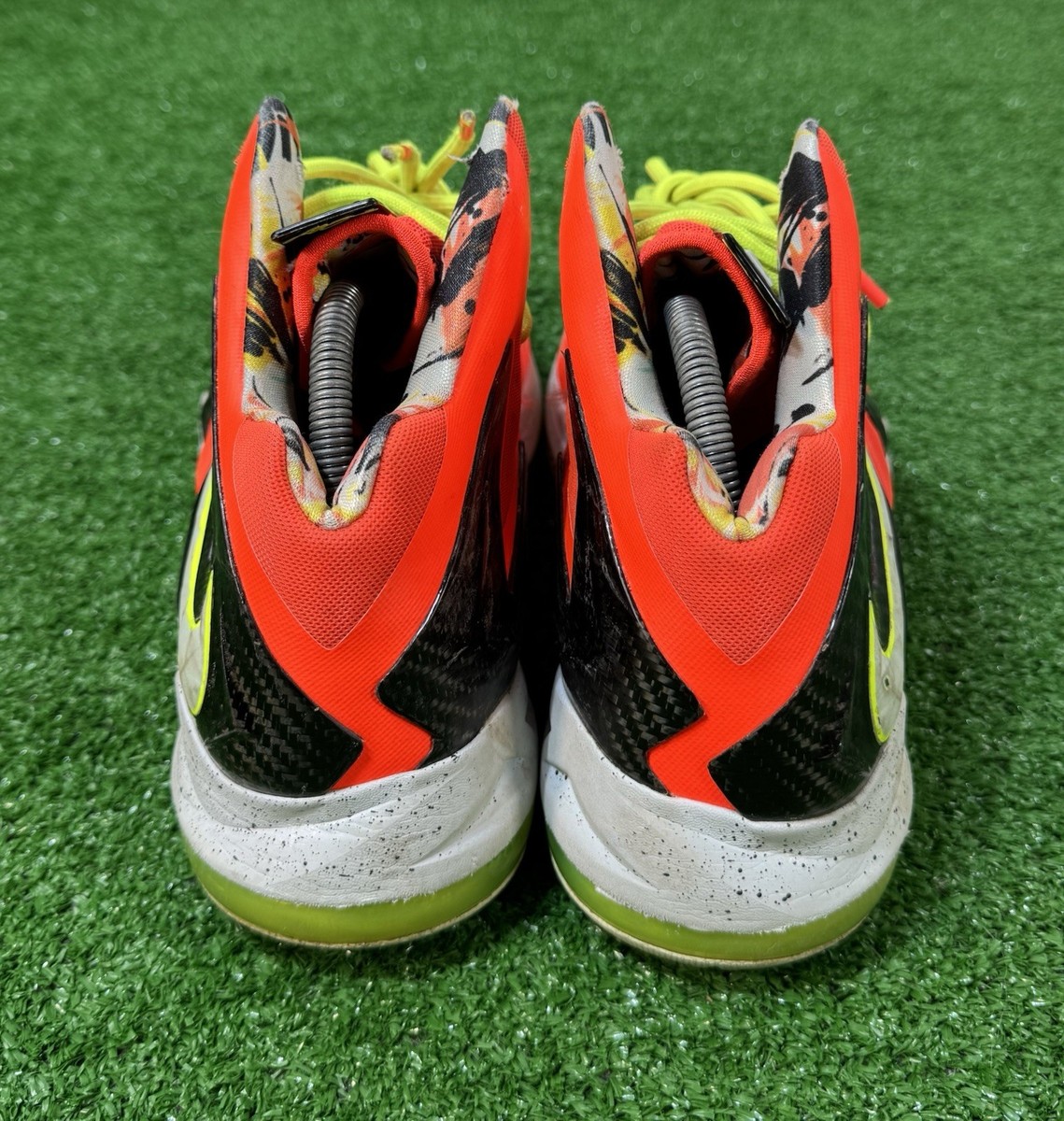 Nike LeBron X 10 P.S Elite Bright Crimson Orange 579827-800 Mens