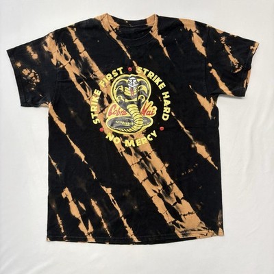 COBRA KAI  Strike First  Bleach Dyed T-Shirt M/L Pre-owned