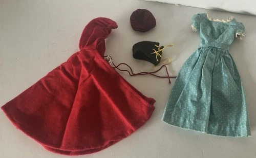 Vtg Barbie Little Red Riding Hood Outfit W/ Dress Cloak Hat Corset ***tk
