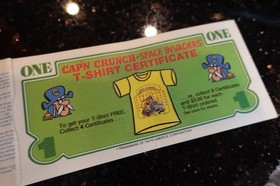 Vintage Atari 2600 Cap'n Crunch Computer Video Game Console PRIZE WINNING TICKET