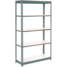Industrial 5 Shelf Standard Duty Boltless Shelving Starter 48""Wx18""Dx96""H