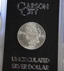 1884 CC US Morgan Silver Dollar Unc GSA Case