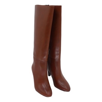 Anne Klein Women's Arcadia Knee High Boots Brown Block Heel 9M