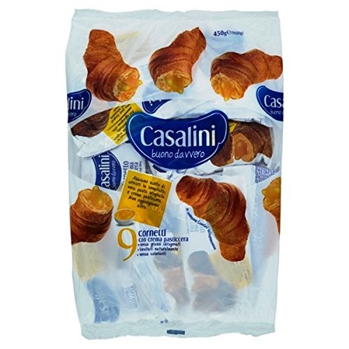 Cornetti alla crema pasticciera Casalini gr 50 x 9 x 9 confezioni