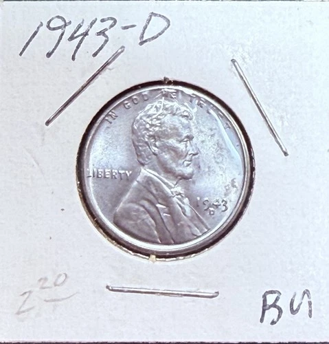 1943-D 1C Lincoln Cent Original BU