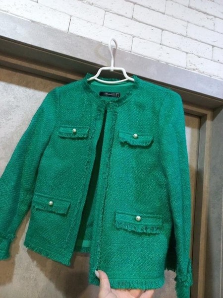 Women Hallhuber Blazer Green Viscose 34