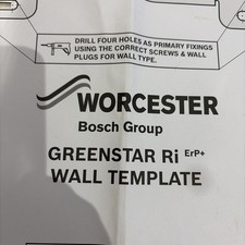 Worcester Bosch  Greenstar Ri  Boiler Wall Template
