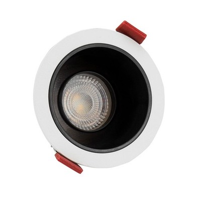 Spectrum Einbauleuchte Downlight Fiale Comfort Weiß/Schwarz Ø8,5cm max. 10W GU10