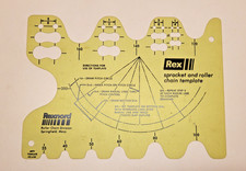 Vintage Rexnord Sprocket & Roller Chain Template, Jiffy Template no. 440
