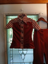 Child Size Customized Vintage 1976 McDonald's Crew Member Uniform