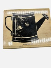 Stampin Up Garden Watering Water Can Wood Mounted Rubber Stamp 1997 Summer