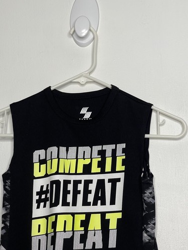 Children’s’ Place Active Tank Top Boys Size Small 5-6 Black Sleeveless Shirt - Picture 3 of 5