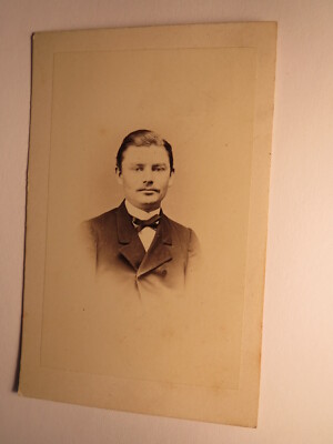 Mann - Portrait - ca. 1860er Jahre CDV Berthold Woltze Halberstadt