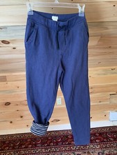 Crewcuts BLUE Lined Joggers Sweatpants with Pockets Boys Girls Youth size 10