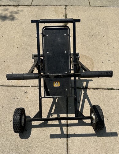 Used Go-Kart Stand with metal wheels