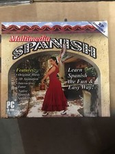 Multimedia Spanish Learn Spanish CD-Rom PC