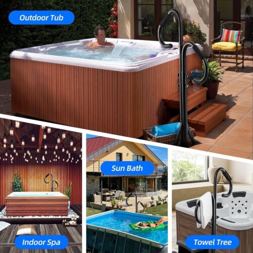 Adjustable Hot Tub Handrails 45-53” with Dual-Purpose 360° Swivel Safety Railing - Picture 9 of 9