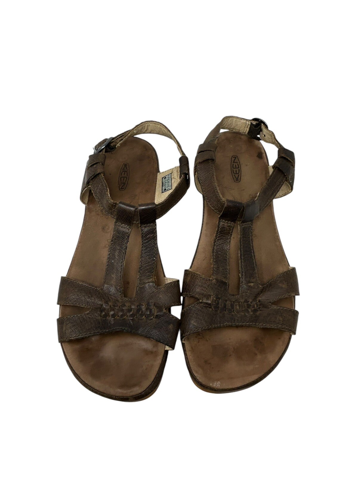 Keen Emerald City sandalo donna con cinturino in pelle marrone taglia 9 0 M