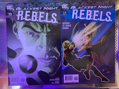 R.E.B.E.L.E.S #10,11 DC Comics Blackest Night 2010 Run Lot (2 pcs)