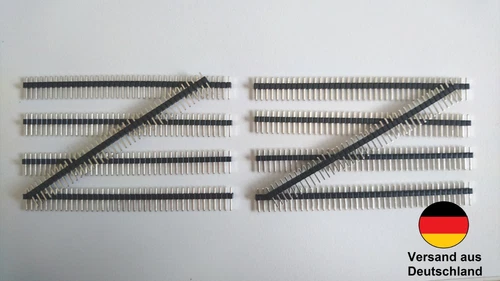 Stiftleiste, 1 x 40 Pins, RM 2,54, einreihig männlich Steckerleiste Breadboard