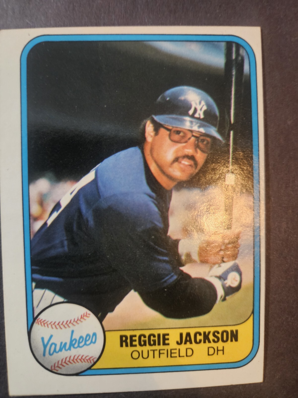 1981 Fleer - Batting #79 Reggie Jackson