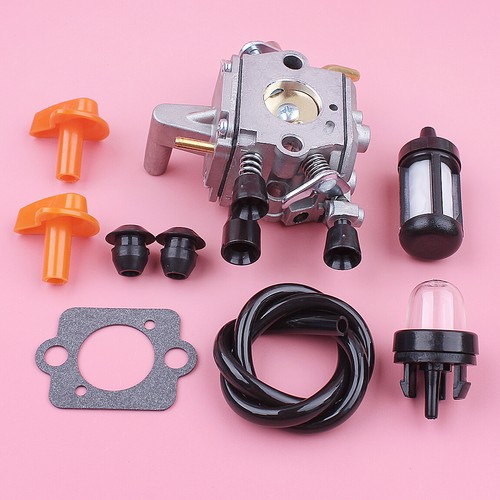 Kit pomello strozzatore linea filtro carburante carburatore per Stihl FS120 FS200 FS250 - Foto 3 di 6