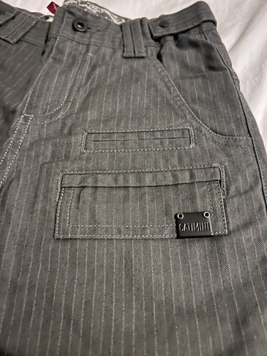 Catimini Boys Suit Size 6 - Olive Green Pinstripe Blazer & Pants Set - Picture 6 of 9