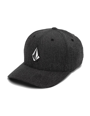 Volcom Full Stone Heather Flexfit Curved Schirmmütze in Charcoal Heather