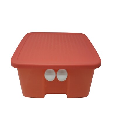 Tupperware Fridge Smart Small 1.1L Double Vented Container Red Coral 3993A-2