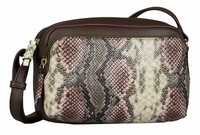 Tom Tailor Esta Cross Bag M UmhäNgetasche Tasche Snake Brown Braun