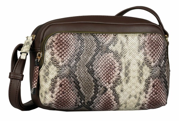 Tom Tailor Esta Cross Bag M UmhäNgetasche Tasche Snake Brown Braun-image