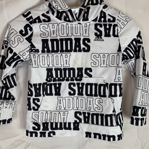 Adidas Boy's Youth Hoodie - Size: 5 All Over Print - Picture 5 of 9