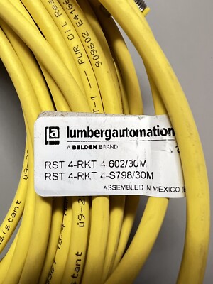 Lumberg Automotion RST 4-RKT 4-602/30M And 4-S798 Double End Cord set 4 Poles