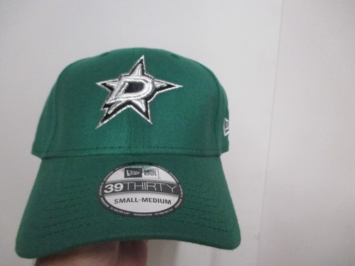 DALLAS STARS "NEW ERA 3930" FLEX FIT HAT (SM/MED) NWT GREEN CLASSIC LOGO