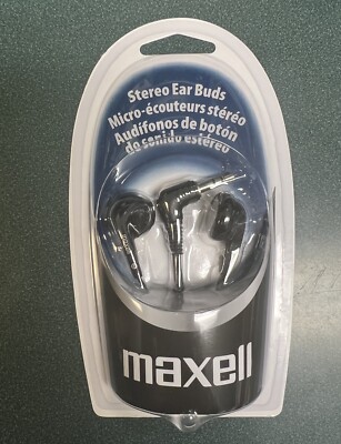 Maxell Dynamic Stereo Wired Earbuds Headphones Earphones