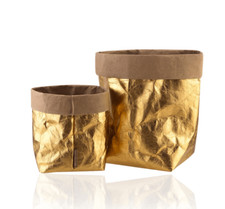 Metallic Gold Sack Bag