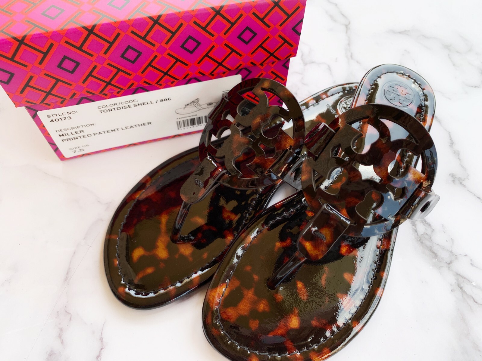 tortoise shell tory burch miller