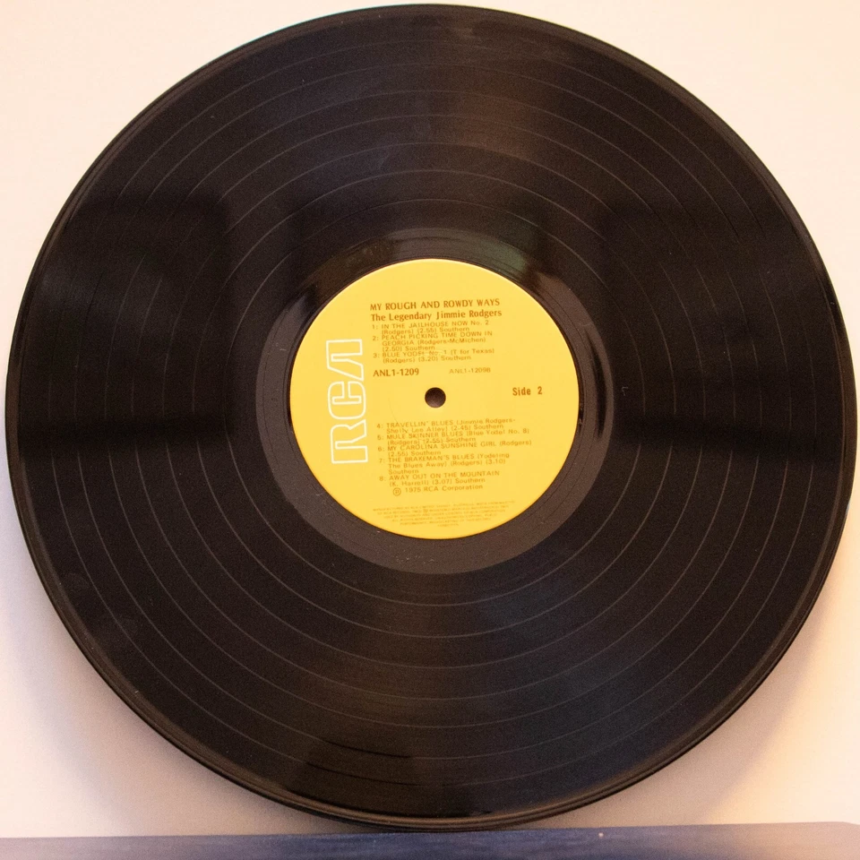 JIMMIE RODGERS - MY ROUGH & ROWDY WAYS - Vinyl LP - RCA - 1975 -VG (1756) - Image 3 of 4
