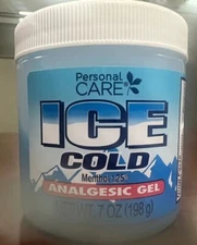 Personal Care ICE Cold Analgesic Gel Relieving, Menthod, Cold Pain Reliever 7oz