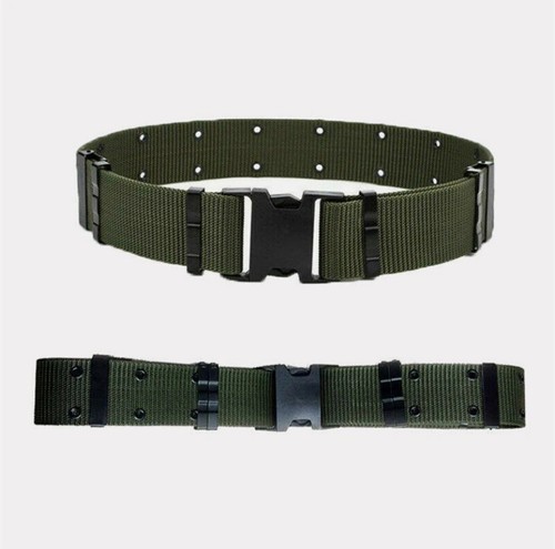 Tactical Military Pistol Belt Nylon Webbing Belt ALICE Marine Corps Type Belt US - Picture 2 of 15
